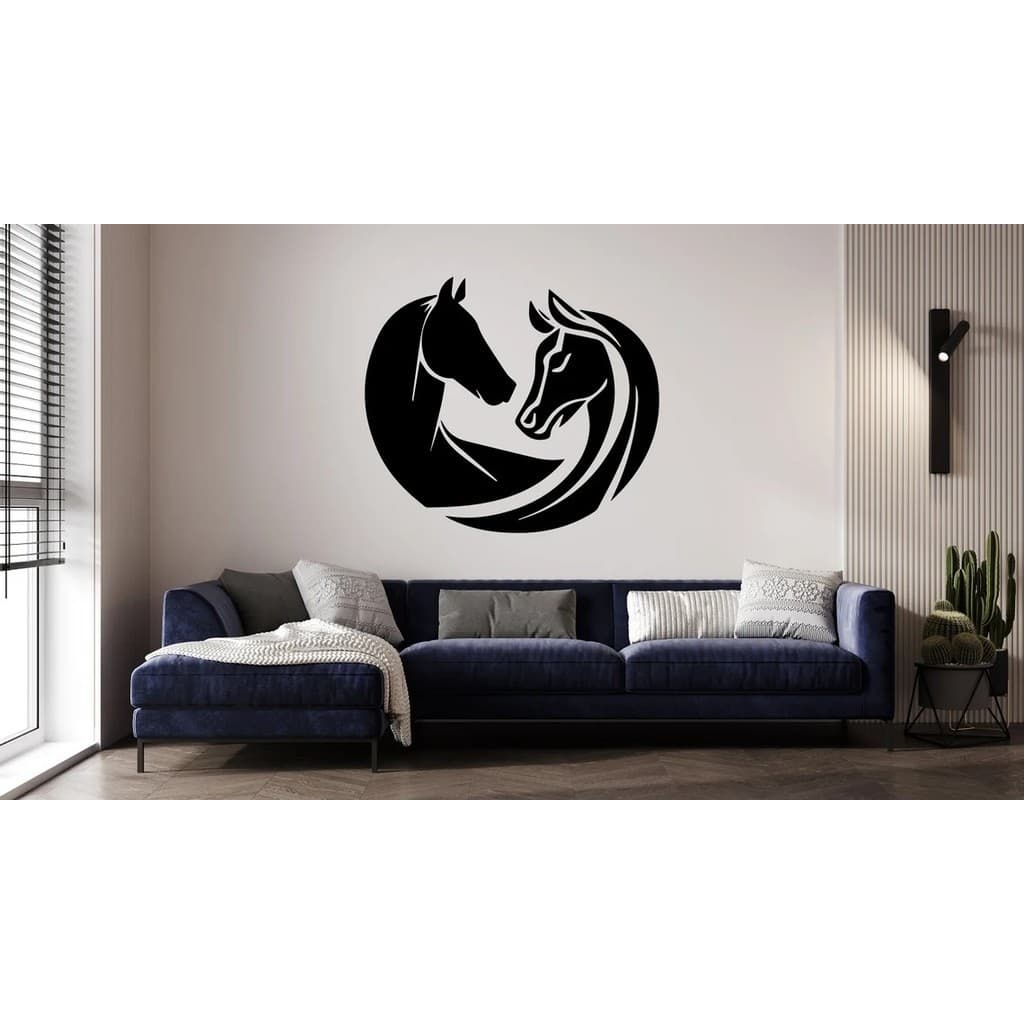 ADESIVO DECORATIVO DE PAREDE PREMIUM CAVALOS - 361