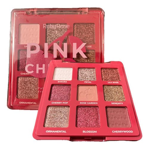 Paleta De Sombras Pink Cherry Linha Rosa Ruby Rose Hbe2202