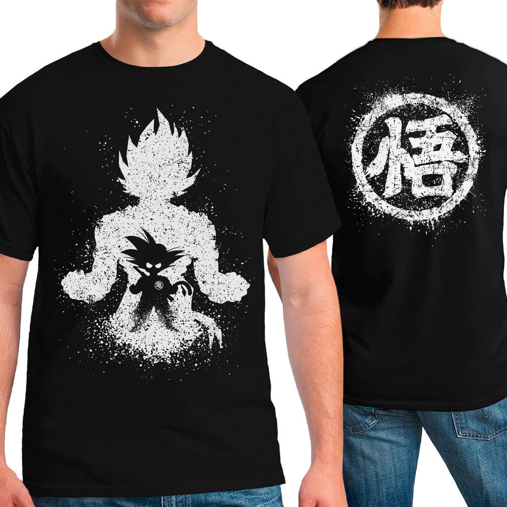 Camiseta Masculina  Anime GOKU Estampa frente/Costa
