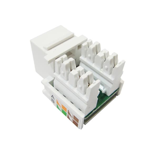 Conector Tomada Cabo de Rede Rj45 Branco Cat5e Seccon