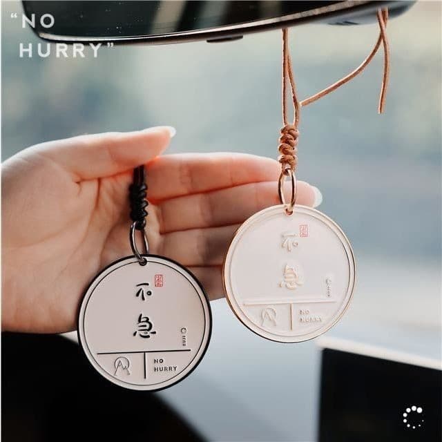 Pingente Original do carro Não Rush para Zen Acesso Seguro Pingente Interior Ornamentos Design de Nicho High-End Friends Gift axian168my2.my24.3.6