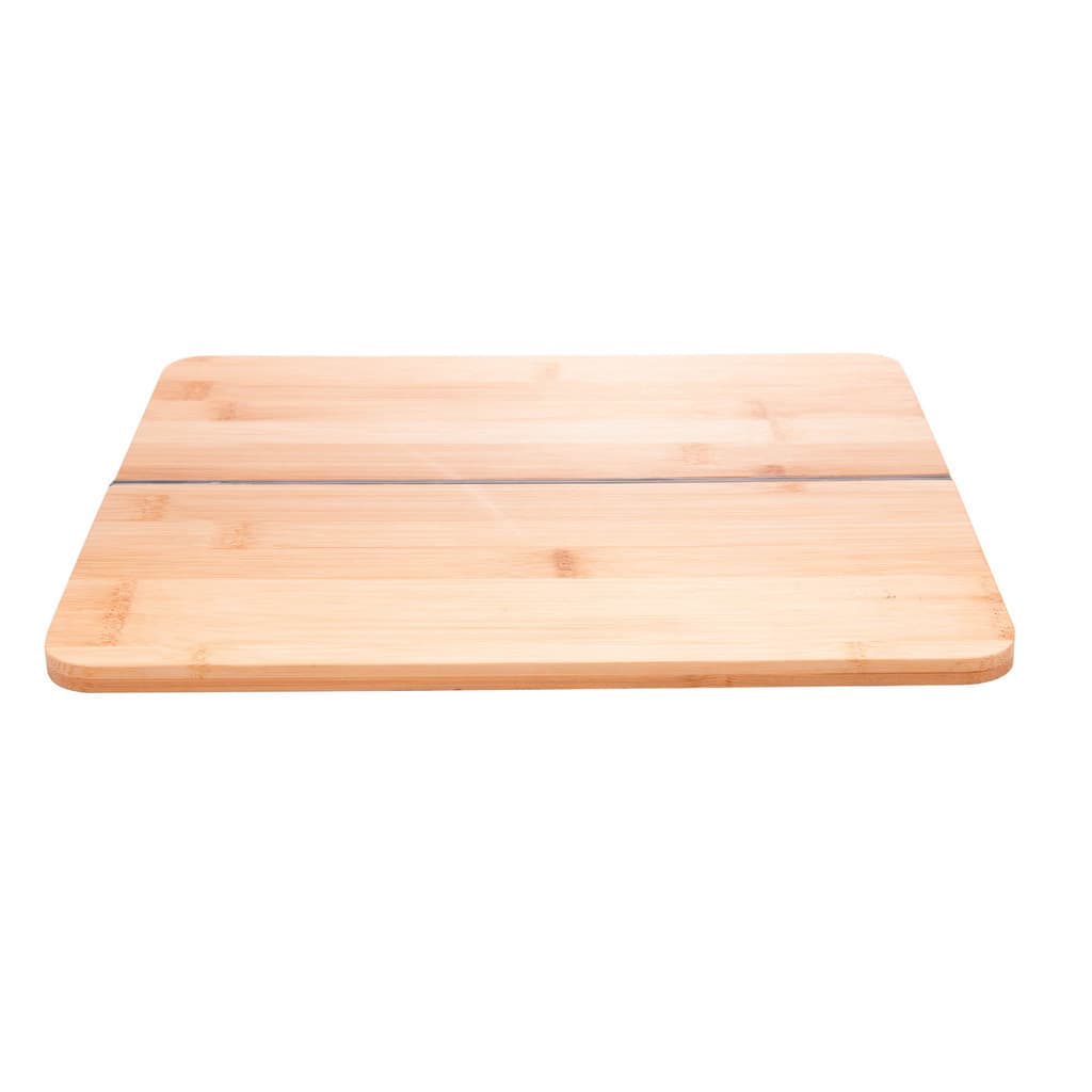 Tábua De Corte Dobrável De Cozinha Em Bambu E Silicone 32cm
