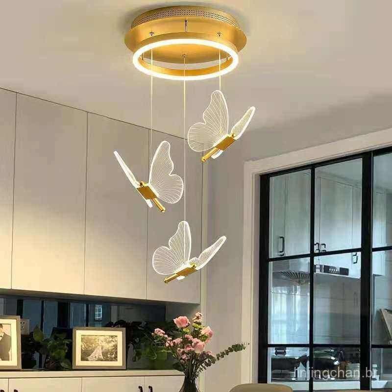 ⚡【 Ship In 24h 】⚡lustre de borboleta LED Butterfly Pendant/Iluminação Nórdica Indoor