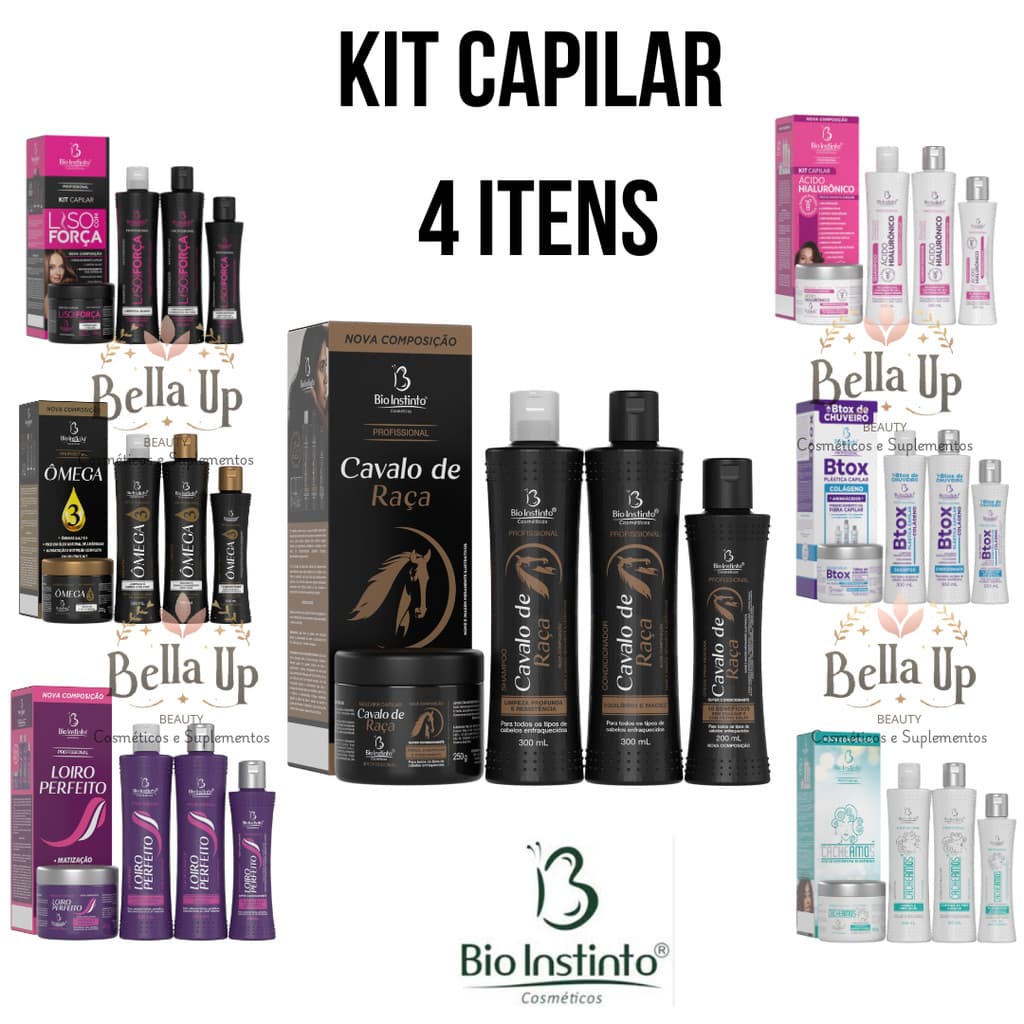 kit Capilar Bio Instinto Hidratação Crescimento Fortalecimento