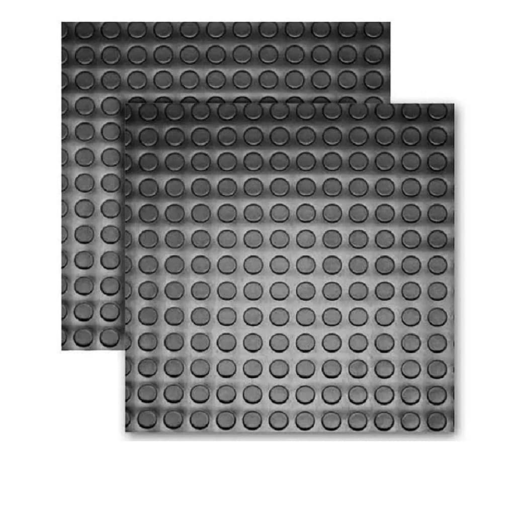 Kit 8 Piso Moeda Borracha Academia Antiderrapante 50x50cm Emborrachado Bolha Escadas Rampas