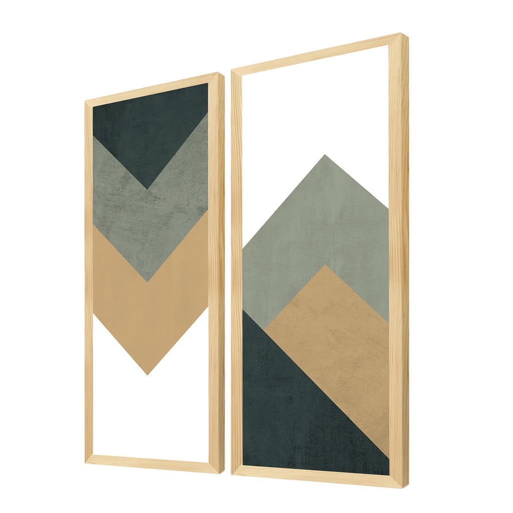 Kit 2 Quadros Decorativos Tons Neutros Para Quarto