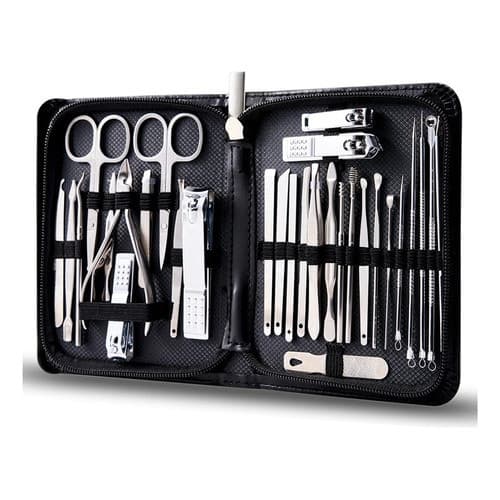 Profissional Conjunto De Manicure Completo Aço Inox 30 peças