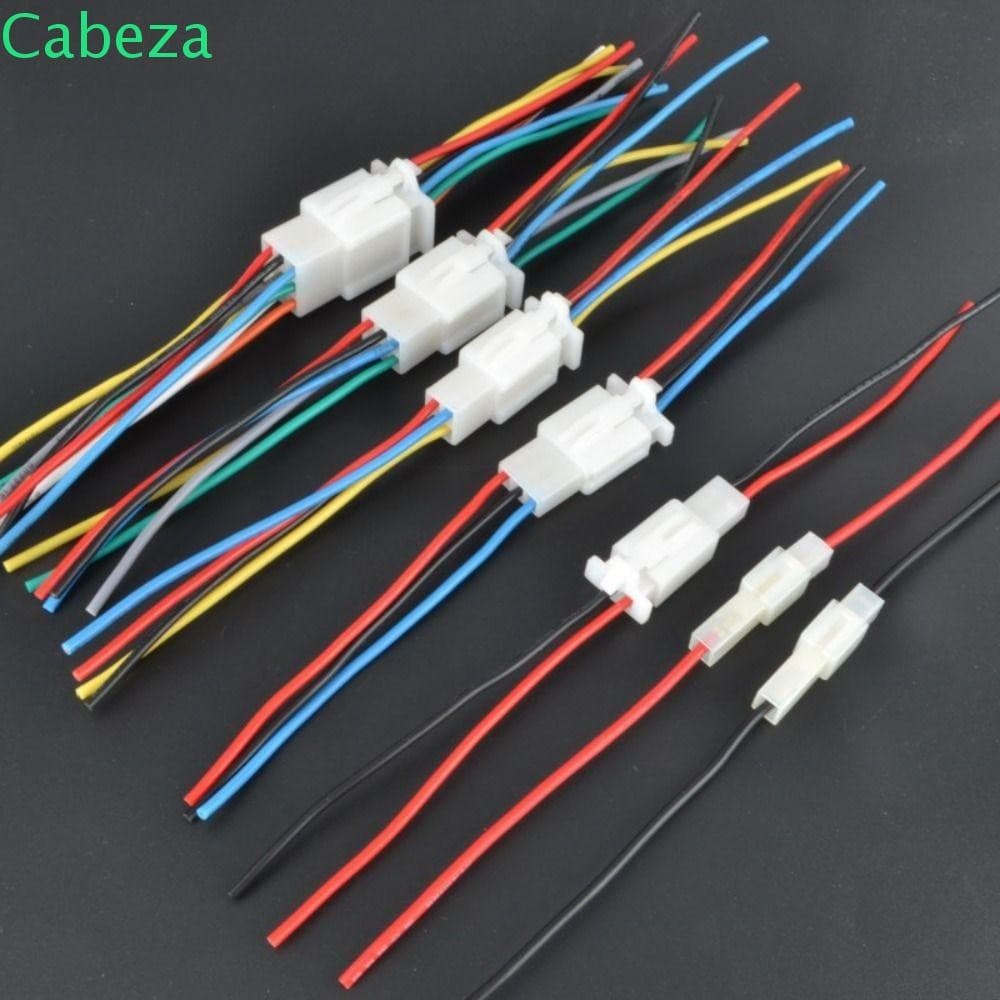 CABEZA1 Conector De Fio De Carro 20 Cm Motocicleta Ebike Masculino Feminino 1 Conjunto De Cabo Terminal De Encaixe De Li