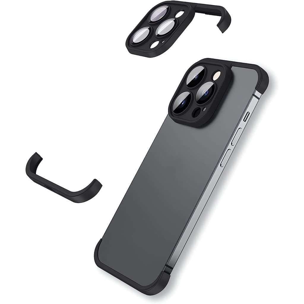 Lente De Vidro Temperado Quadro Ângulo Esteira Caso Para iPhone 16 15 14 13 12 11 Pro Max