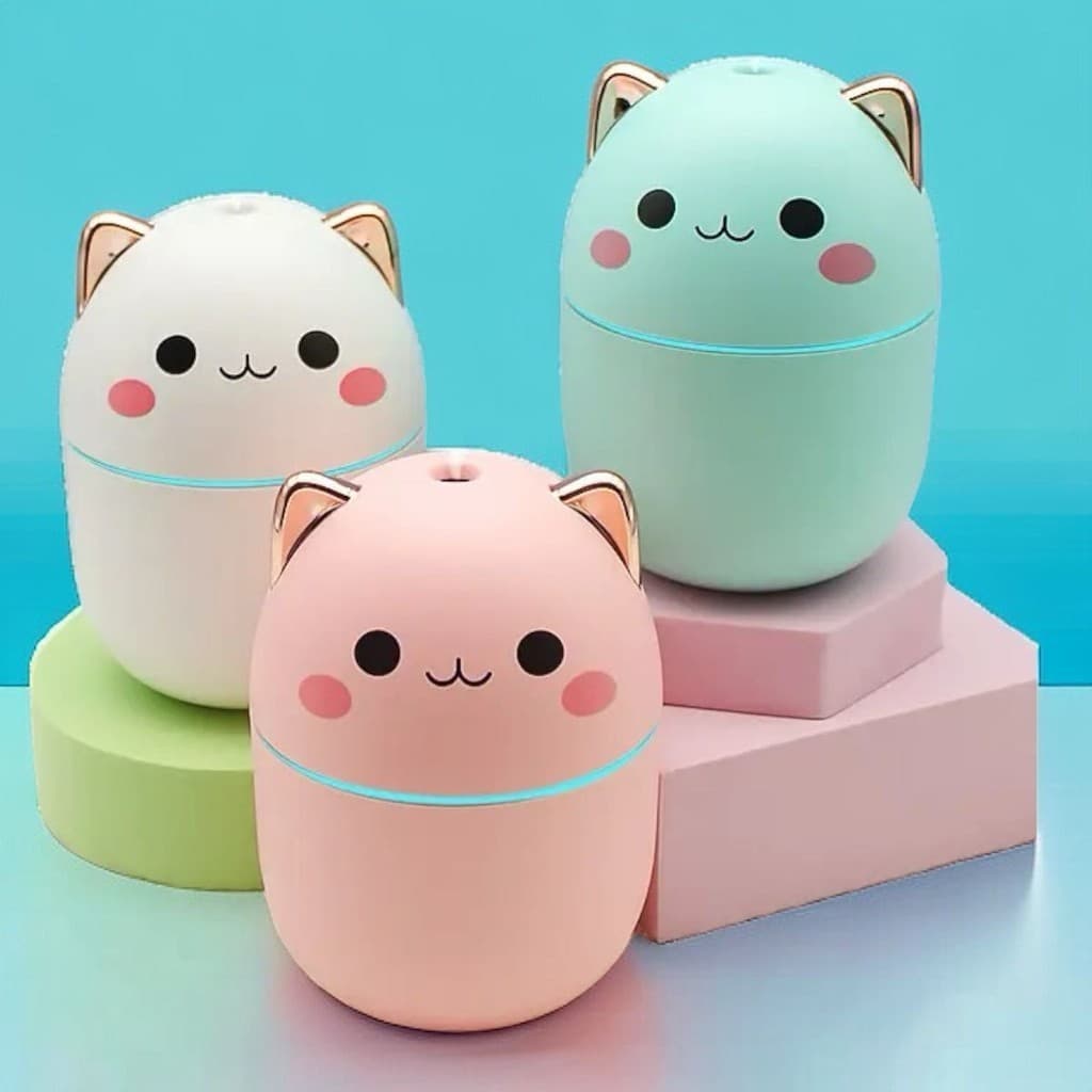 Umidificador de Ar Infantil do Gatinho Mini Difudor de Ar