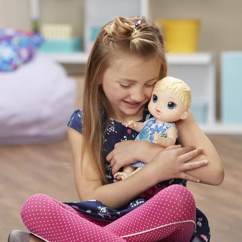 Boneca Baby Alive Hora Do Xixi Loira Hasbro Fralda Brinquedo