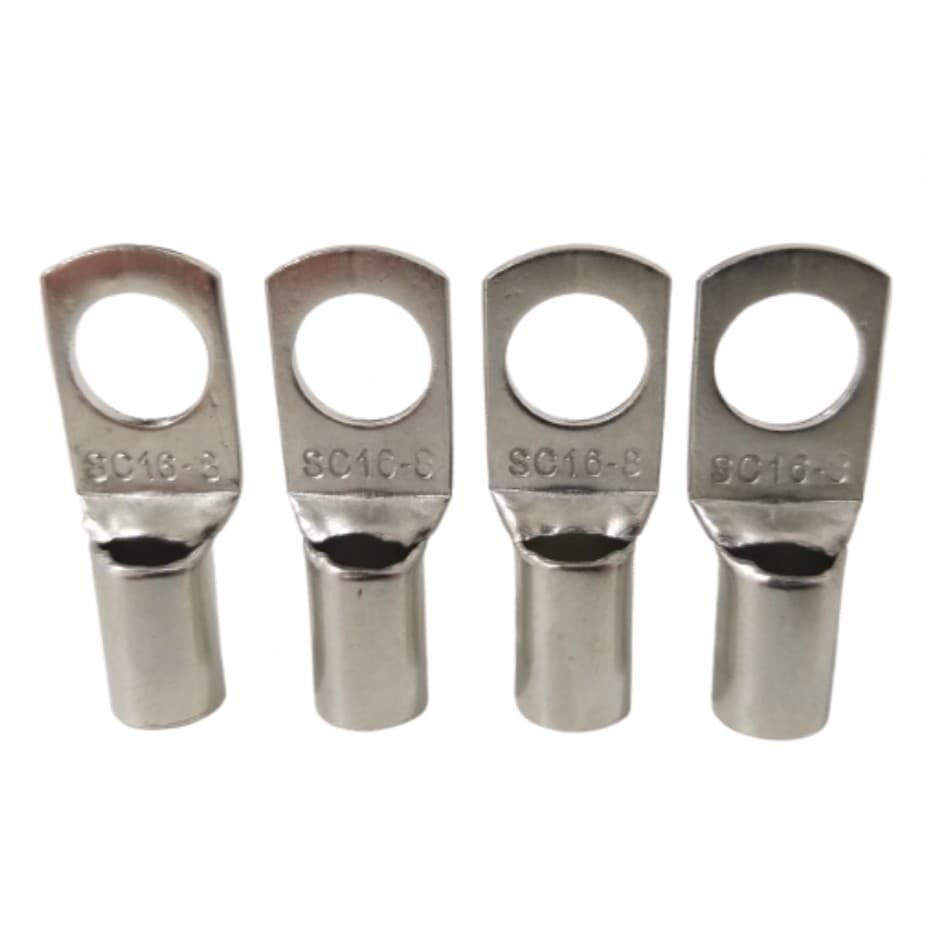 4X Ponteira Terminal Olhal compressão 16mm m8 cabo fio
