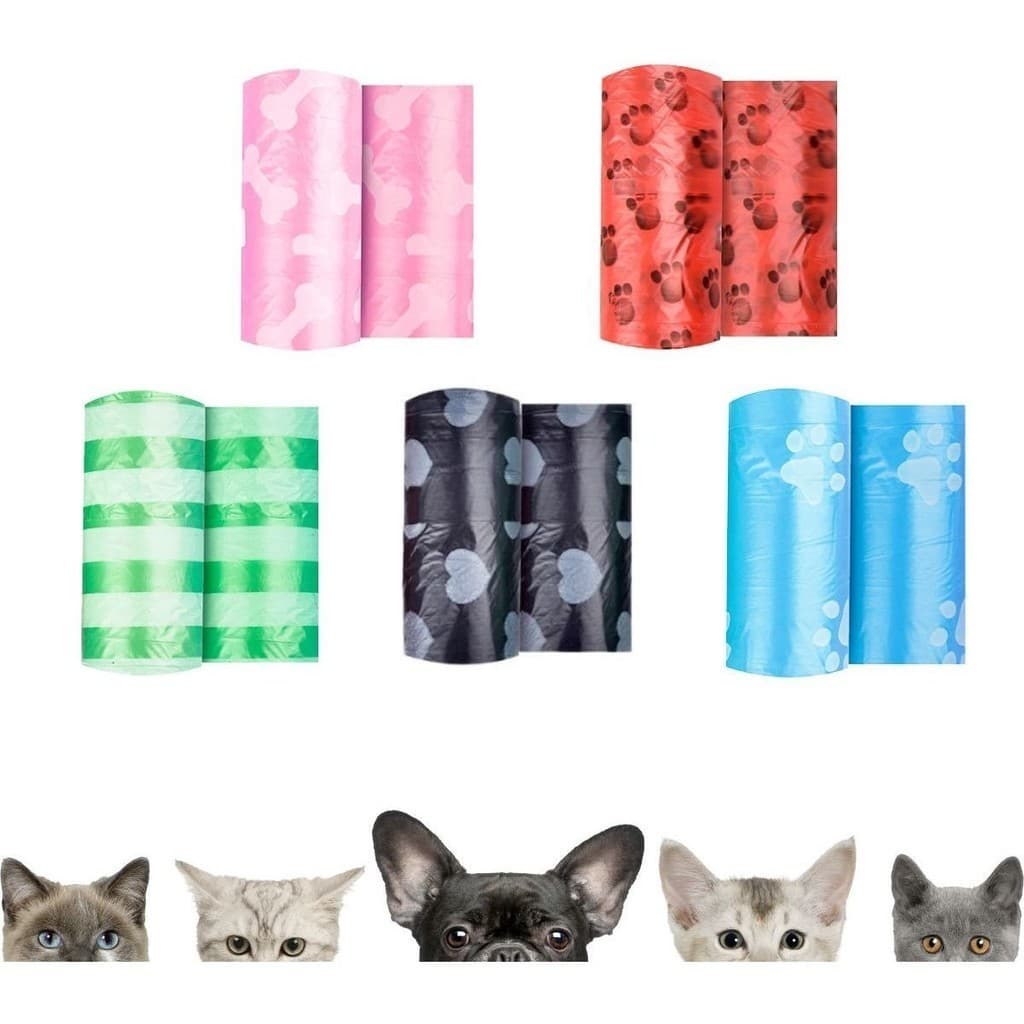18 Rolos Saco Saquinhos Refil Cata Caca Cachorro Pet Coletor Fezes Passeio