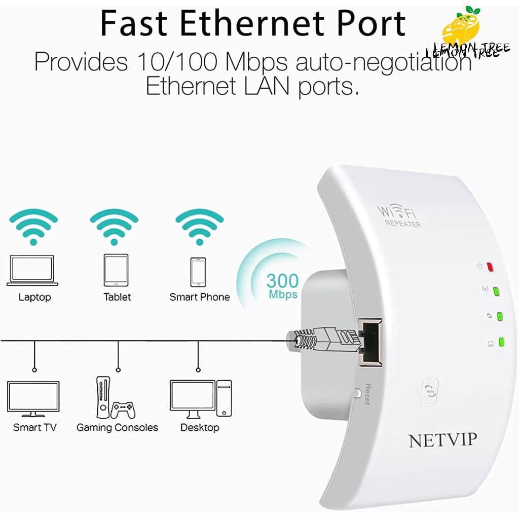 Amplificador de sinal sem fio Wifi Network Expander Repeater WIFI-100