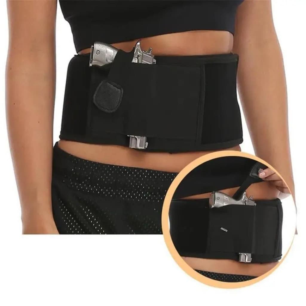 Coldre Trava Metal Cinta Barriga ou Abdome Discreto Tático Universal