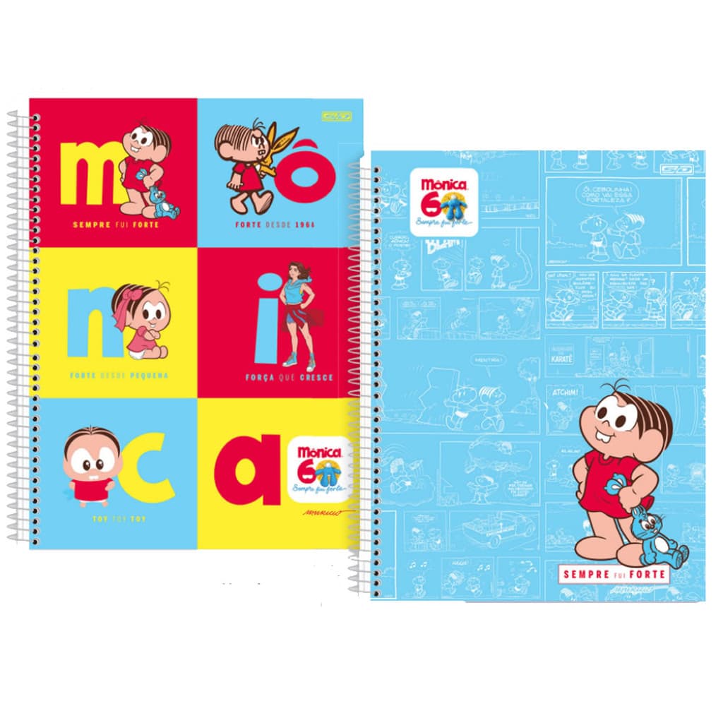 CADERNO COL 1M CD B/A 80F  MONICA    SAO DOMINGOS   10308 - UNITÁRIO E SORTIDO