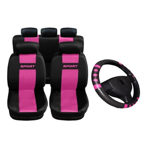 Hb20 Kit Rosa Capa Banco Carro + Volante