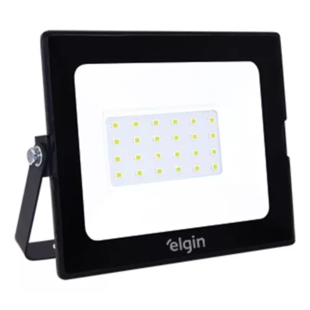 Refletor Projetor Luminária LED 150W 6500K Preto - Elgin
