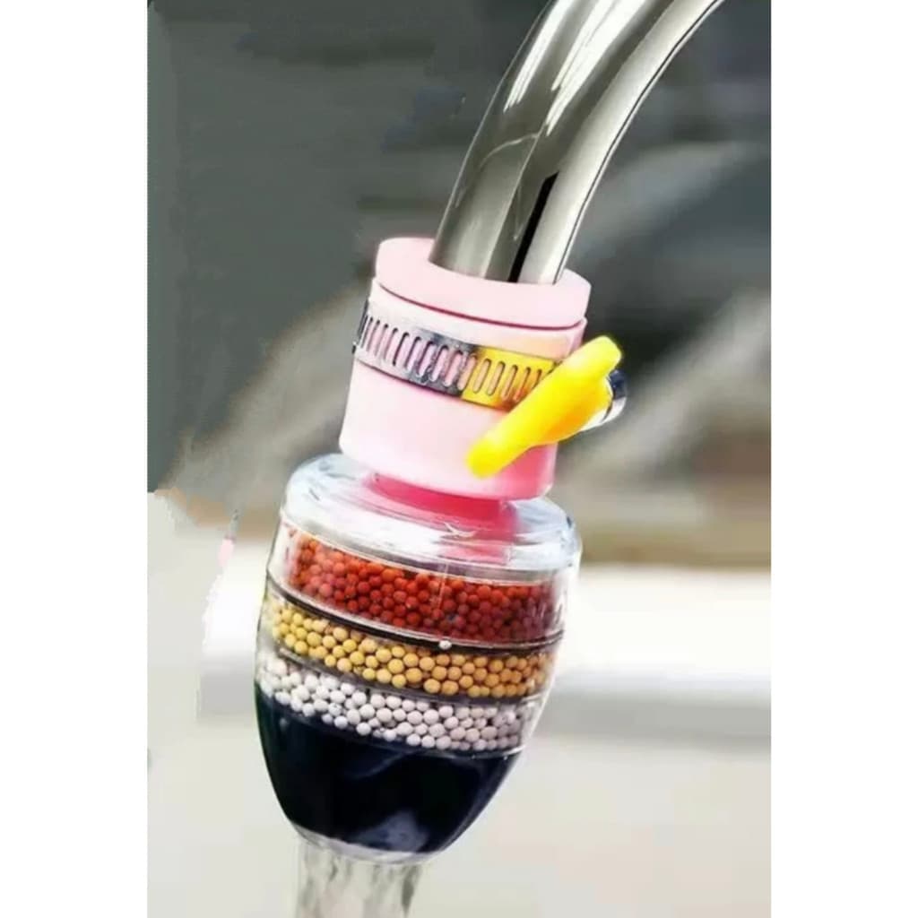 Filtro Purificador 9x4x2 Cm Com Filtro De Água Purificador Carvão Ativado 3 em 1Top Útil Bico Arejador Para Torneira De Cozinha