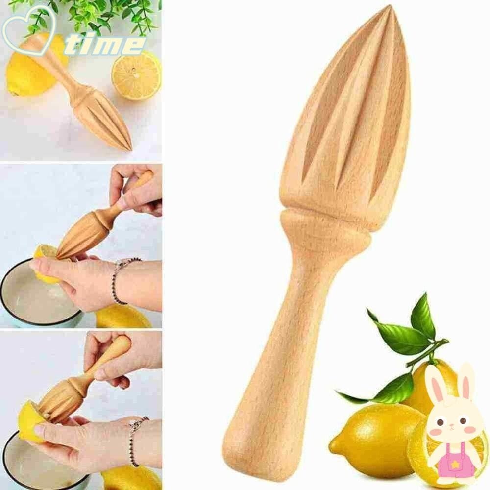 TIME1 Espremedor De Suco De Frutas E Limão , Ferramentas De Cozinha Em Cores De Toras , Manual De Cone , De Faia
