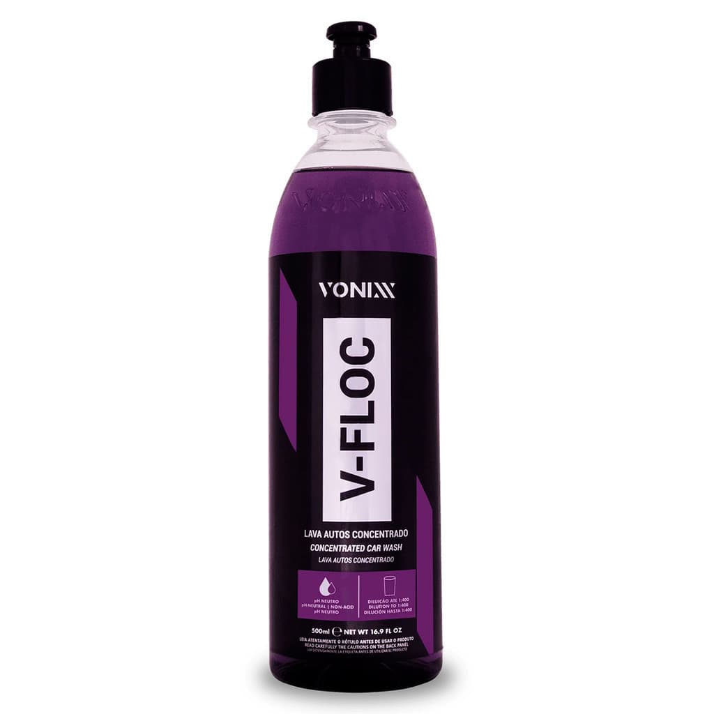 Shampoo Automotivo Lava Auto Concentrado V-FLOC 500ML Vonixx