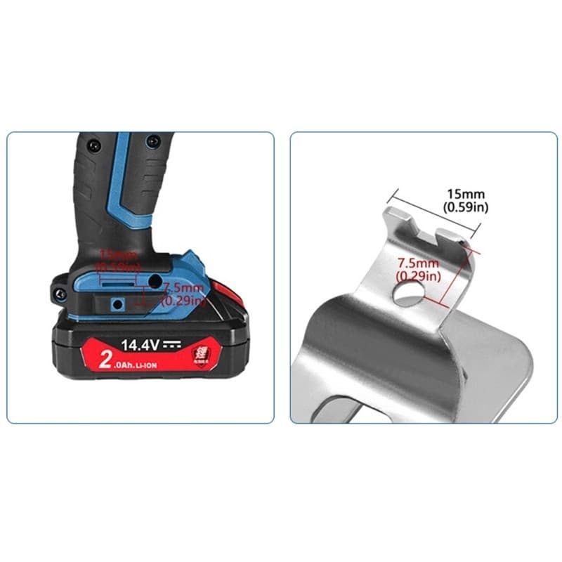 QUICKR 1 Conjunto Gancho Clipe Cinto Para Ferramenta Elétrica Milwauke Chave Impacto Armazenamento Convenien