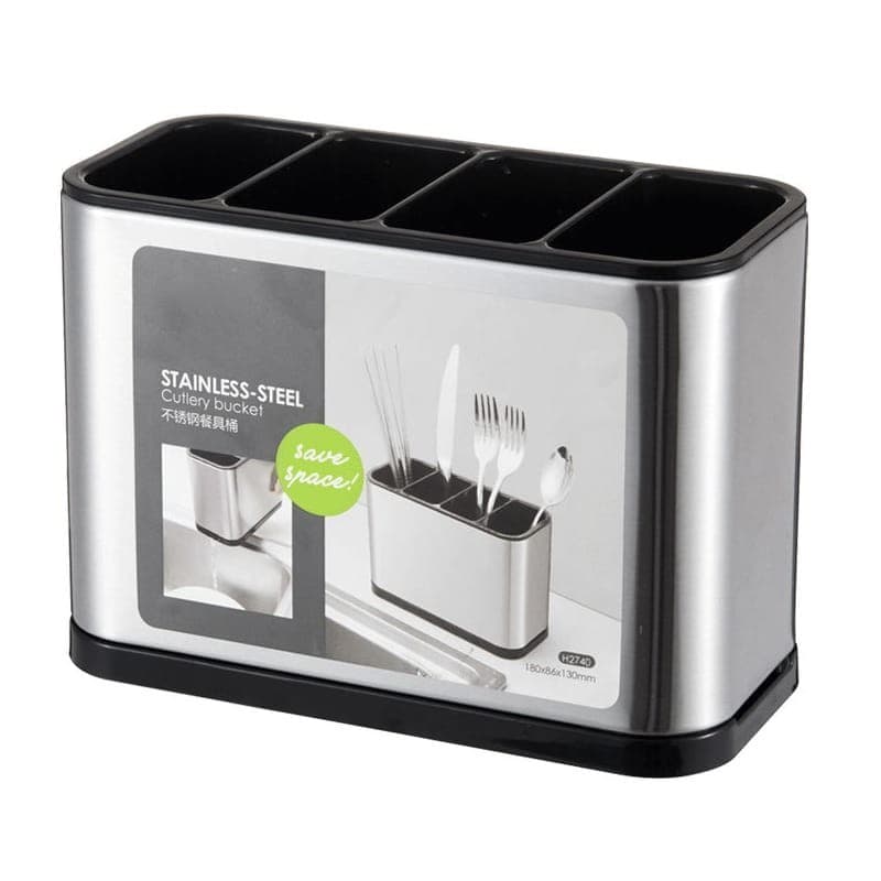 Porta Talheres Escorredor Pia Inox Cozinha Organizado Talher