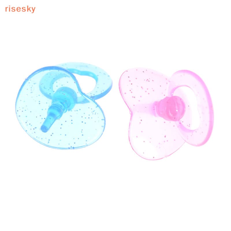 [risesky] 2 Peças De Chupeta De Boneca Para Alimentação De Berçário , Casa De Bonecas , Presente De Menina