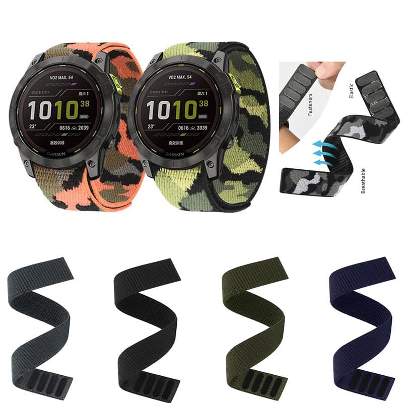 Pulseira De Nylon Esportivo 26mm 22mm Para Garmin Fenix 7X 7 6X 6 Pro 5X 5 Forerunner 935 Liberação Rápida De Smartwatch Relógio Inteligente