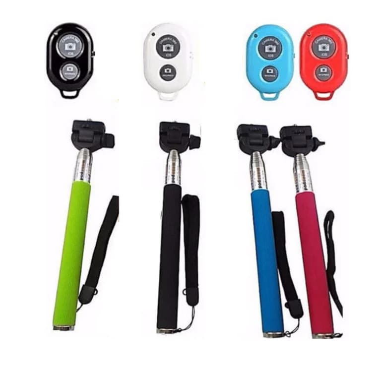 Pau De Selfie Com Controle Bluetooth cor aleatório