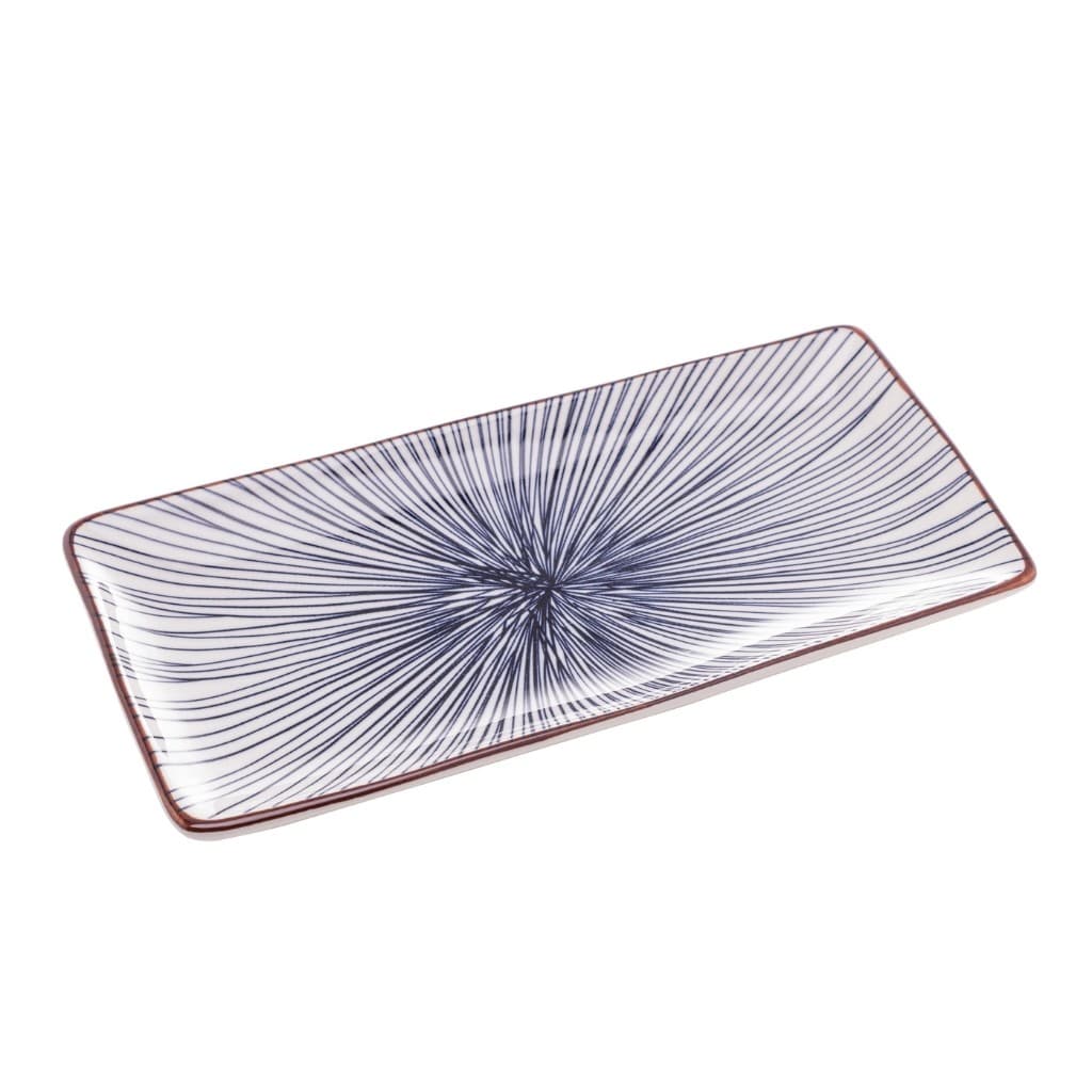 Porta Molho Travessa Porcelana Azul & Branca Comida Japonesa Teriaki