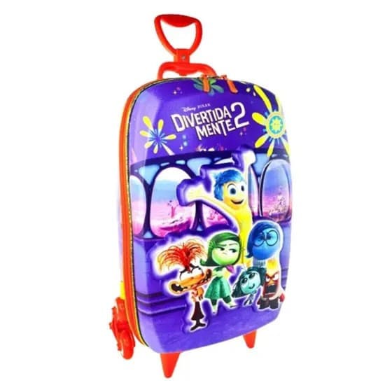 Mochila Mala Infantil 3D Com Rodas Divertidamente Sala de Controle - 3862AM24