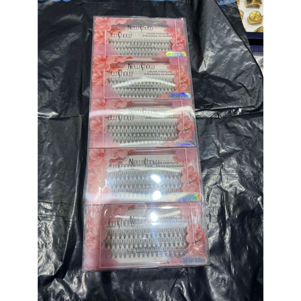 Cílios Tufos 10pcs New Show 20 Pelos Curvatura D para Look Perfeito (S26)