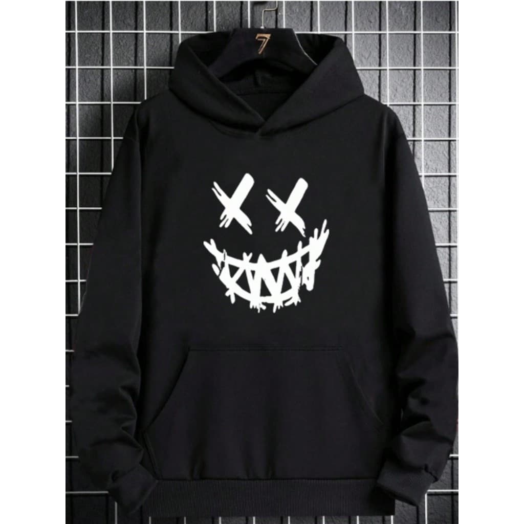 Moletom Masculino Streetwear SMILE Blusa De Frio Homem Casaco