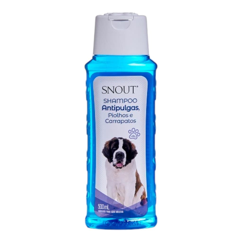 SHAMPOO ANTIPULGAS, CARRAPATOS E PIOLHOS SNOUT 500ML
