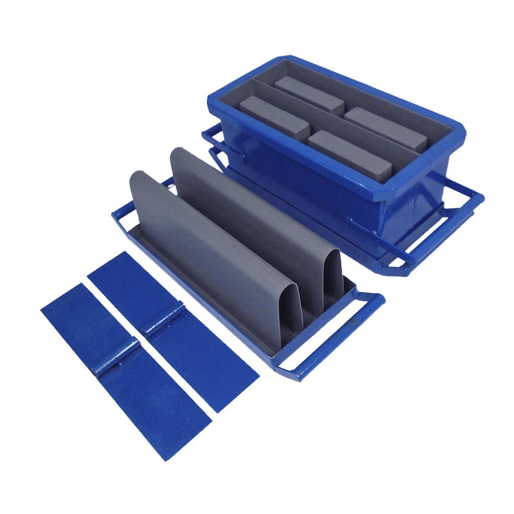 Forma Manual dupla para bloco e canaleta de 09x19x39cm Com fundo fechado