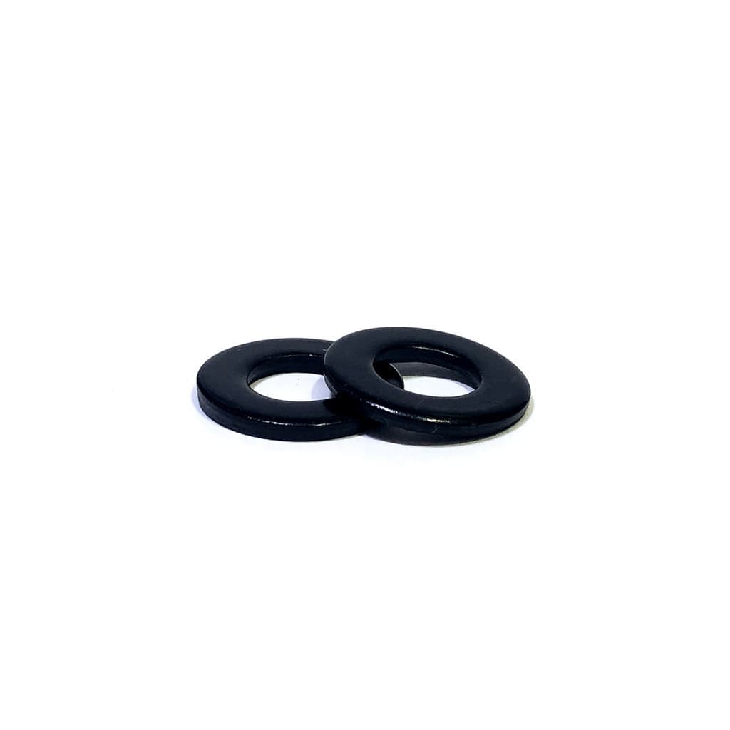 Arruela Lisa Zincado Preto Milímetros Kit com 50-100 Unidades