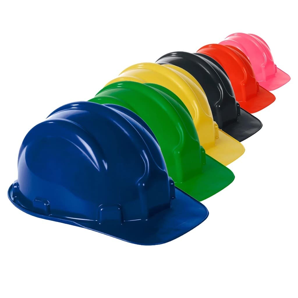 Capacete Para Obras Construção Civil Elétrica Segurança Com carneira Engenheiro Plastcor CA: 34414