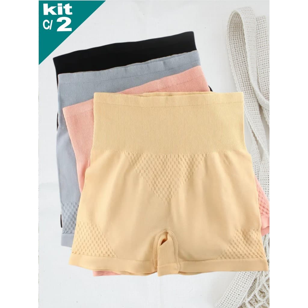 KIT C/ 2 SHORT SEGUNDA PELE SHORT DE SEGURANÇA SHORTS FEMININO 2a PELE