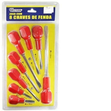 Chave de Fenda e Philips com cabo Laranja Kit