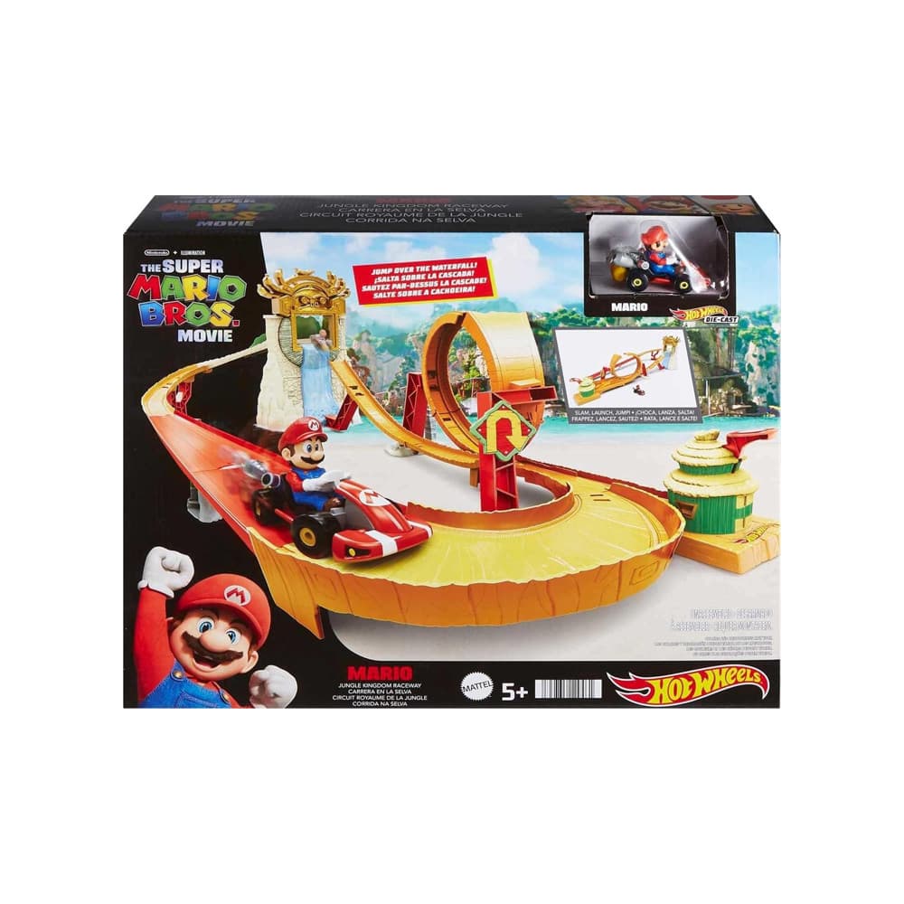 Hot Wheels Pista  Super Mario Bros Movie Corrida Na Selva HMK49 Mattel