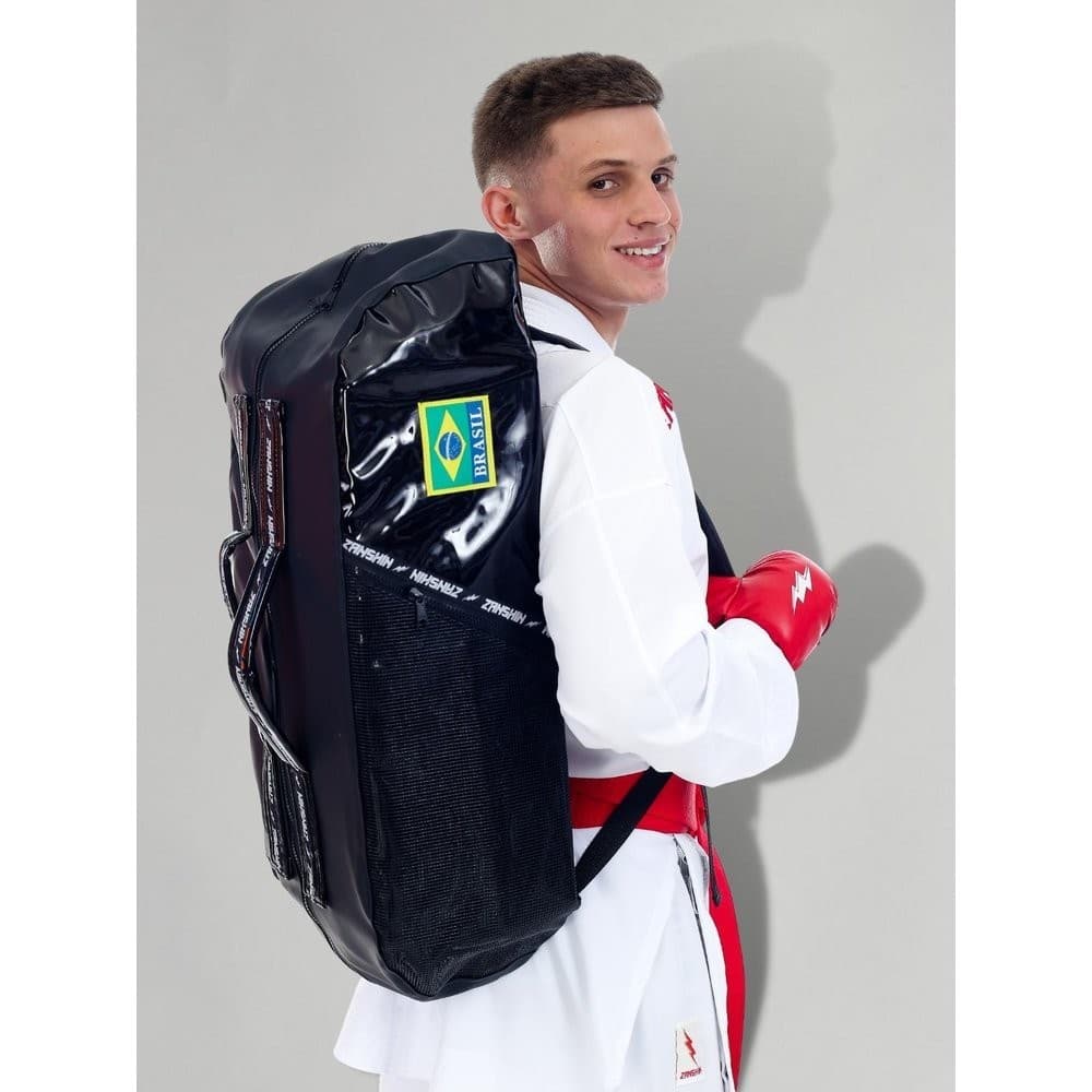 Bolsa Mochila de Couro Sintético Zanshin
