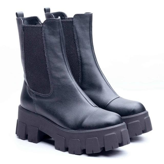 Coturno Feminino Chelsea Glam Santorine Confortável e Estiloso para Looks Sofisticados Not-Me Shoes