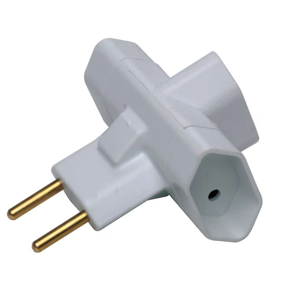 Adaptador de tomada benjamim em T kit com 2
