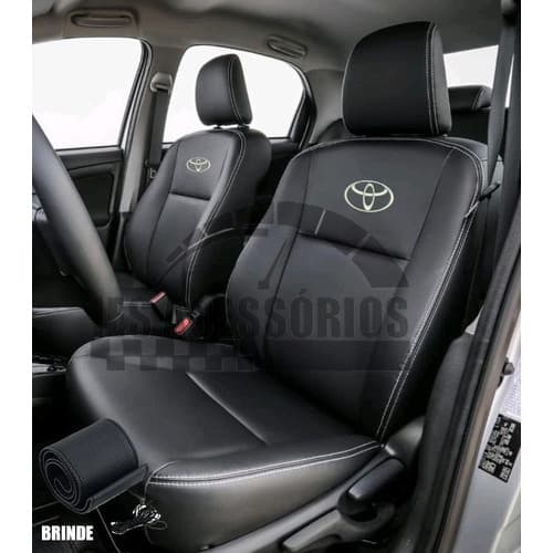 Capa Banco Carro 100% Couro Toyota Etios 2010 A 2021