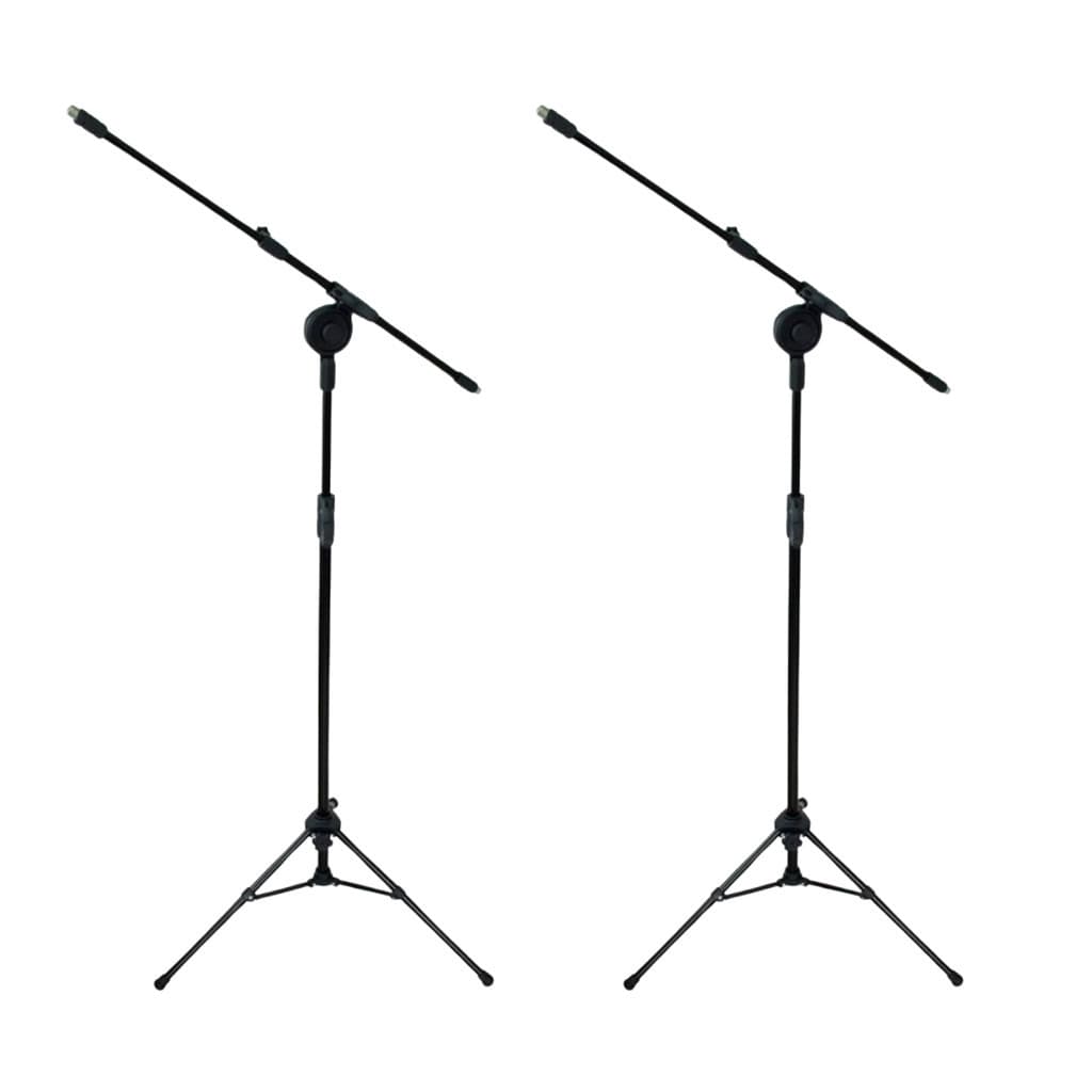Kit 2 Pedestal de Microfone Girafa Telescópio Preto PE3TBK