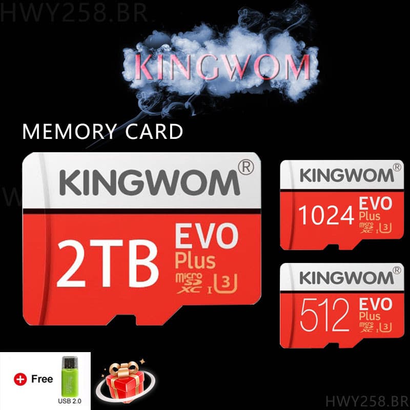 Cartão De Memória 512GB/1TB/2TB De Alta Velocidade TF/Micro-SD