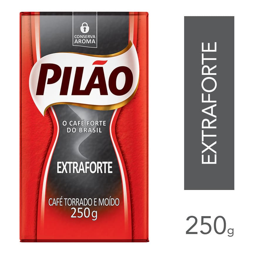Café Pilão Torrado E Moído Extra Forte Vácuo 250g