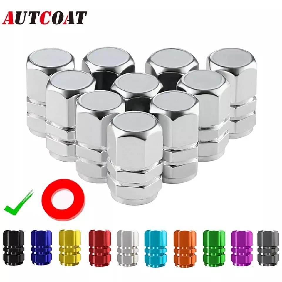 Kit 2 ou 4 Tampa Bico Válvula Capa de Válvula Tampinha Pneu Roda Carro Moto Bicicleta Bike Biquinho