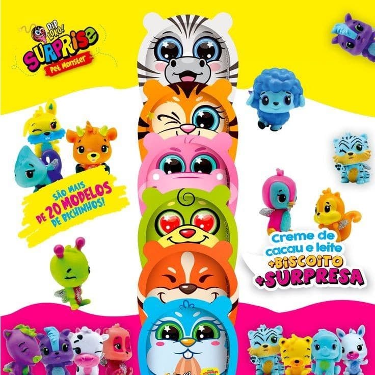 DIP LOKO PET MONSTER SURPRISE COM 12 UNIDADES DE 11G